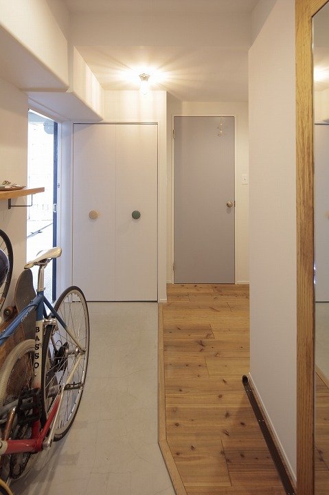 大容量の下駄箱を新設