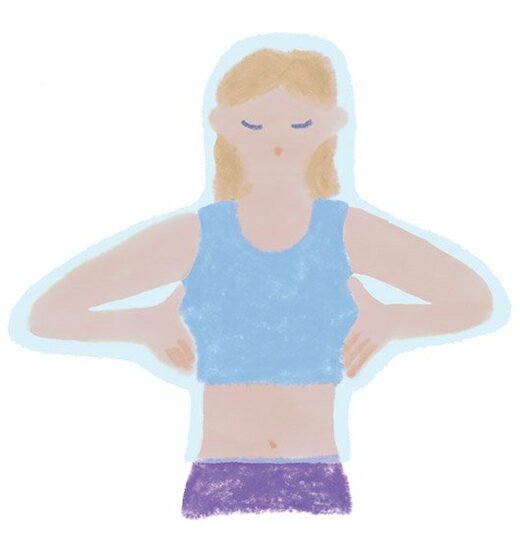 上半身イラスト