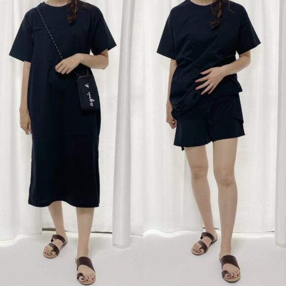 ワンピースのペチコートとして着用