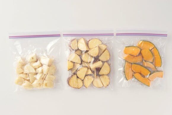 イモ類の下ゆで冷凍【ジャガイモ・カボチャ・サツマイモ】