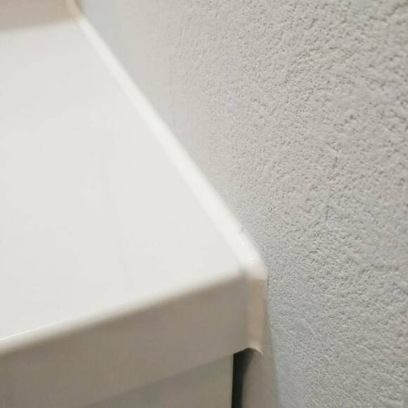 洗面所隙間のコーキング