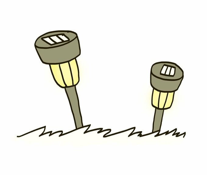 ソーラーライトイラスト