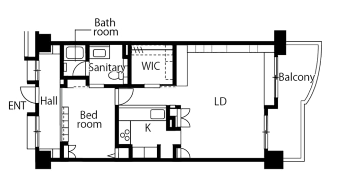 リノベーション後の間取り図