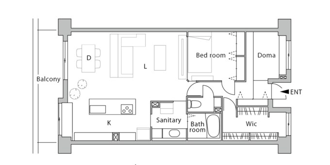 リノベーション後の間取り図