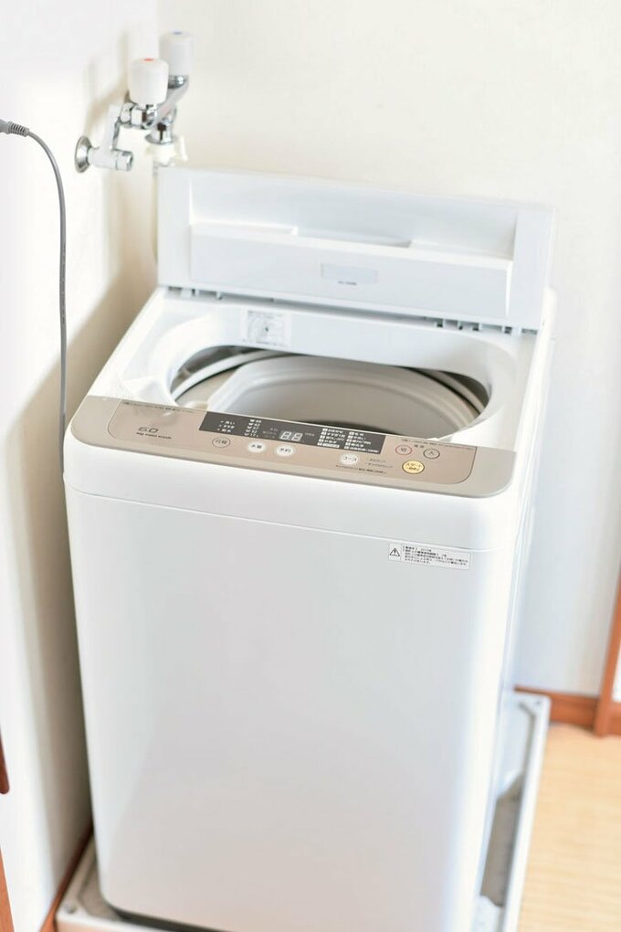 洗濯機あけておく