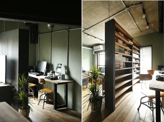 ブックシェルフでゾーニング