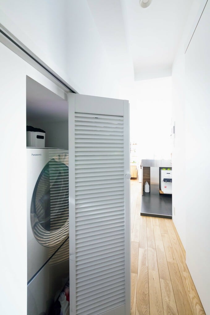 ロフト下の洗濯機置き場