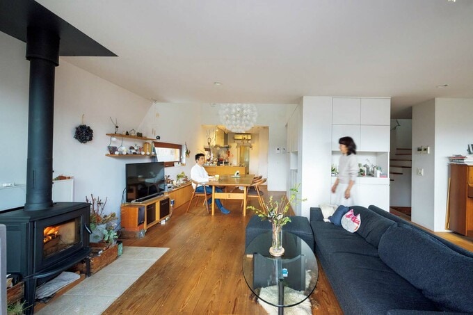 LDKと薪ストーブ