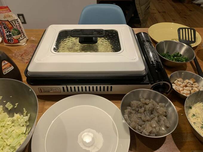 カセットガス式のホットプレート