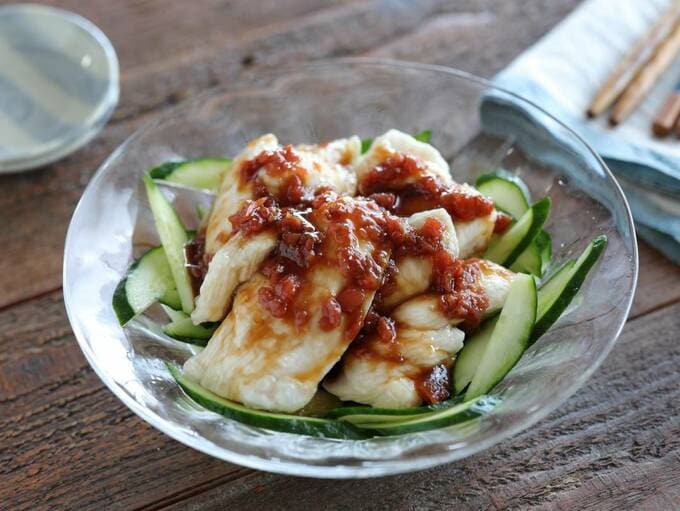 ツルリン鶏のさっぱり梅ポン酢