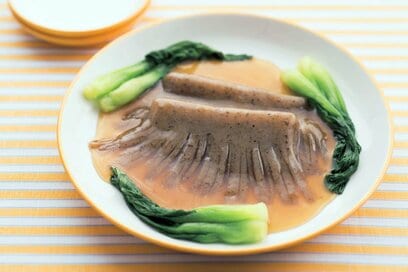 ド迫力！家族に大ウケ間違いなし！こんにゃくでつくるフカヒレの姿煮