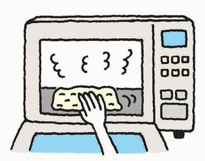 電子レンジの簡単お掃除法