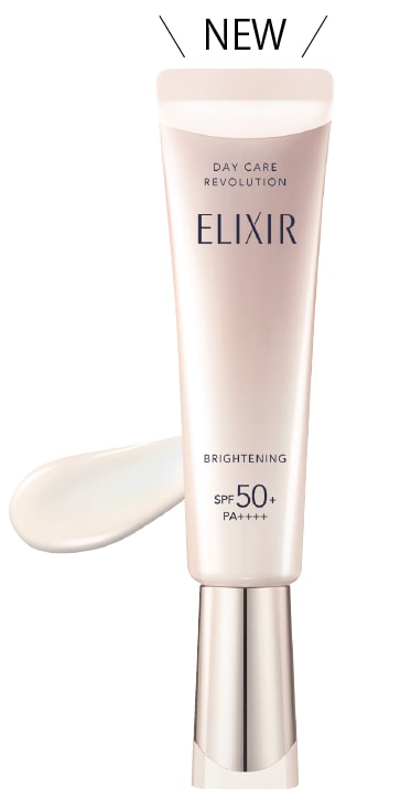 エリクシール　デーケアレボリューション　ブライトニング＋ｂａ〈医薬部外品〉35㎖　SPF50+･PA++++　¥3740（3月21日発売）