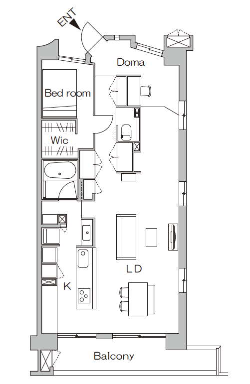 リノベーション後の間取り図
