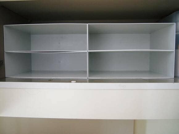 ファイルボックスで仕切っている様子