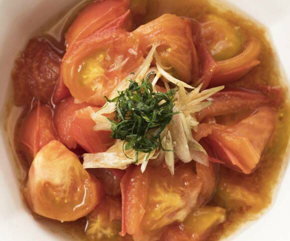 トマトのポン酢マリネ