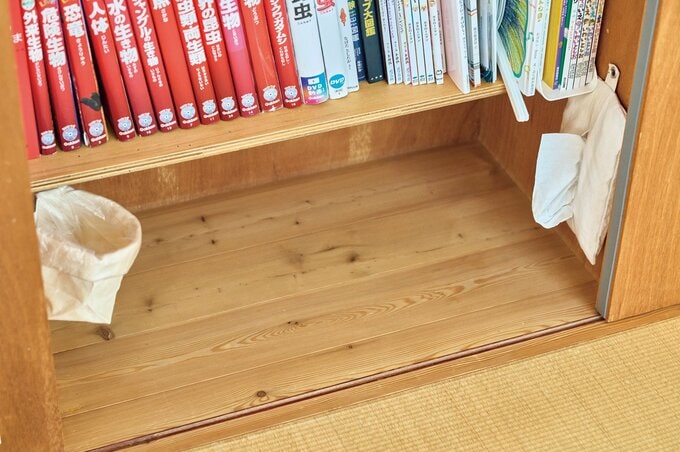 ティッシュとゴミ箱