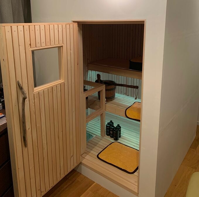でき上がったサウナ