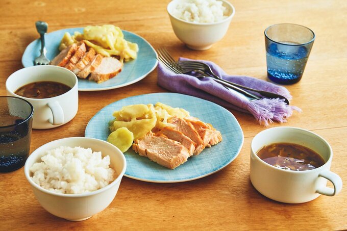 「鶏胸肉のソテー」献立