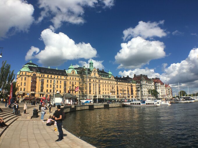 スウェーデンの首都ストックホルムの街並み