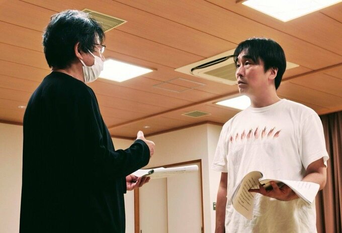 けいこ中の関さん