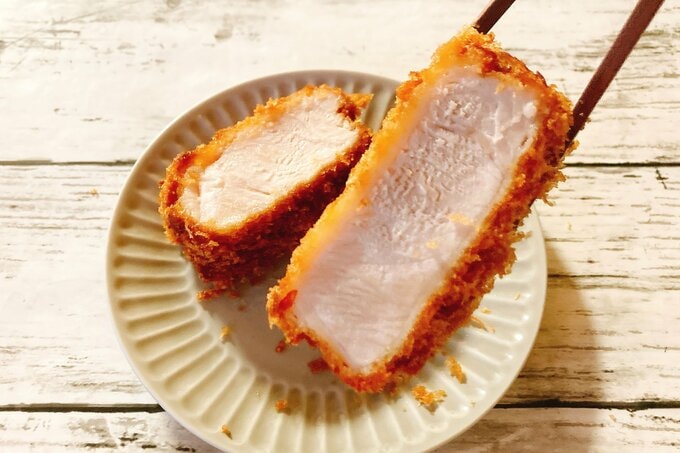 とんかつの断面