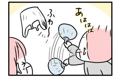 外に出られない日は、ビニール袋遊びで運動不足解消＜モチコの節約遊び術＞