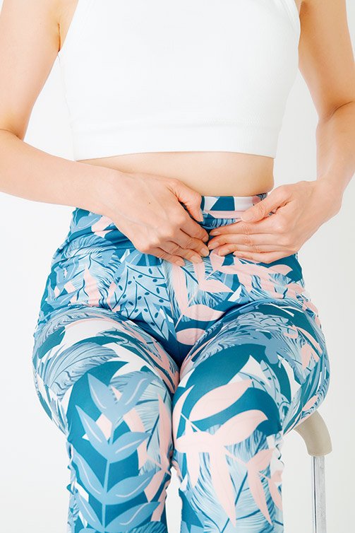 もも上げストレッチの手順2の姿勢