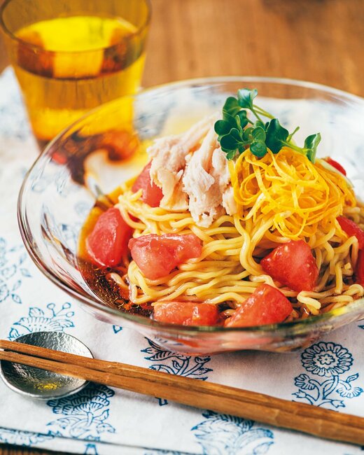 キンキントマトの冷やし中華
