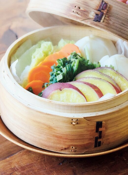 旬の野菜を蒸すだけで簡単!