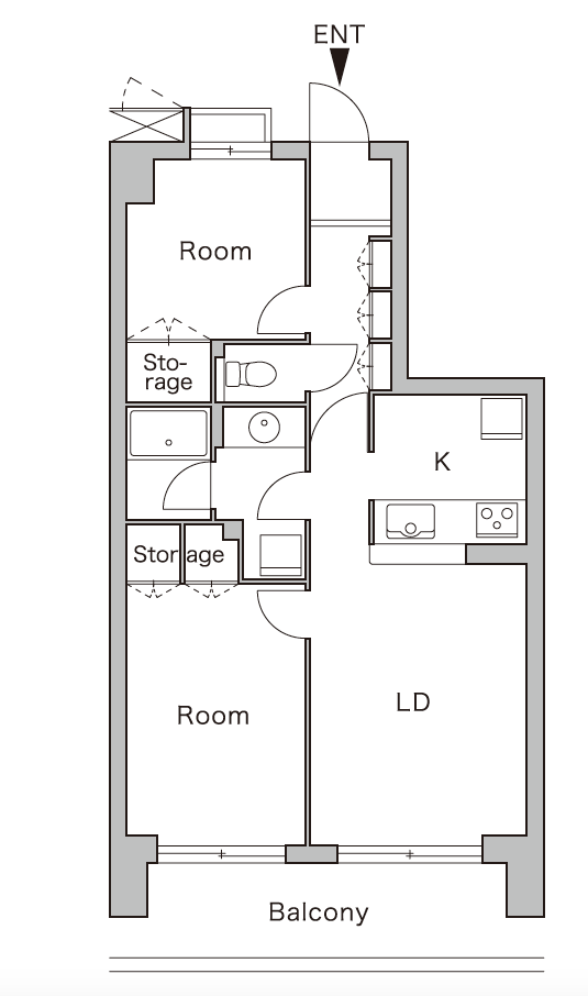 リノベーション前の間取り図
