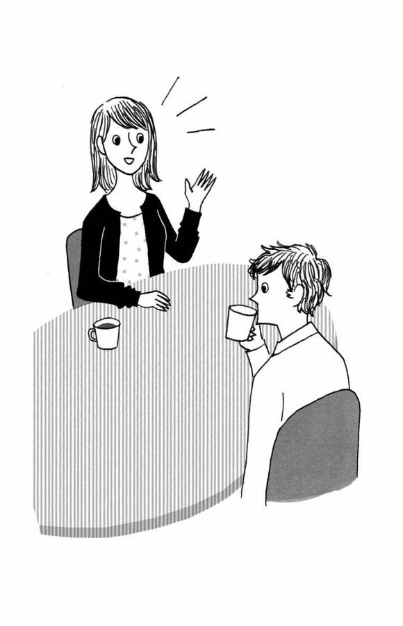 夫婦の会話のイラスト