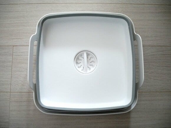 水を流して捨てるのが容易に