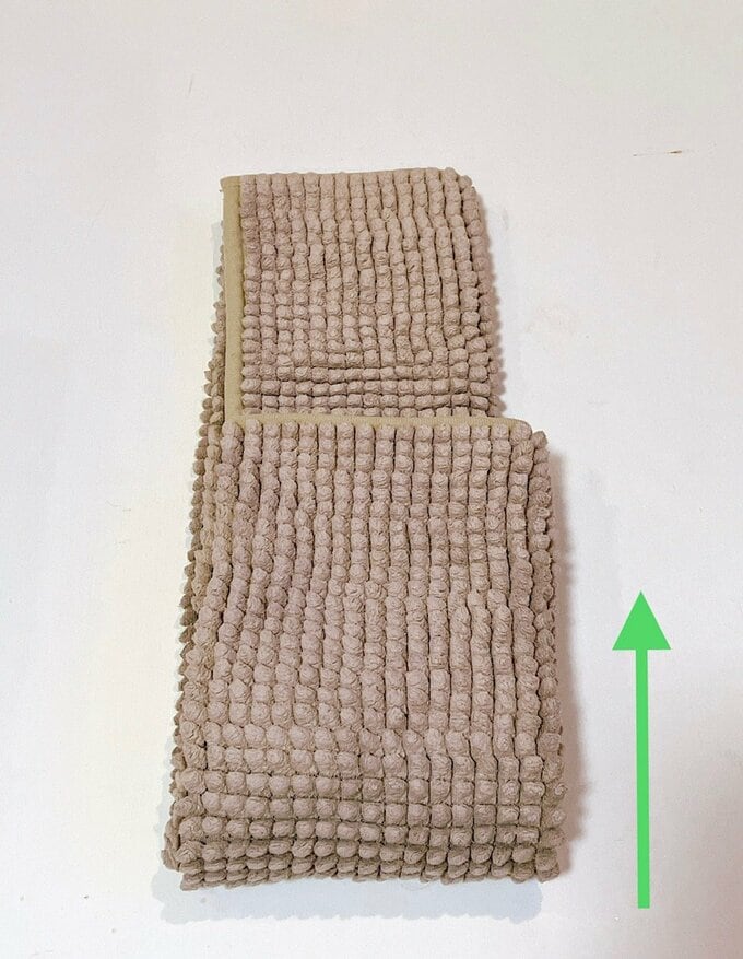 長さも3つ折りに