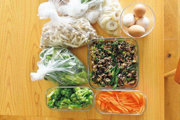 つくりおきした食材