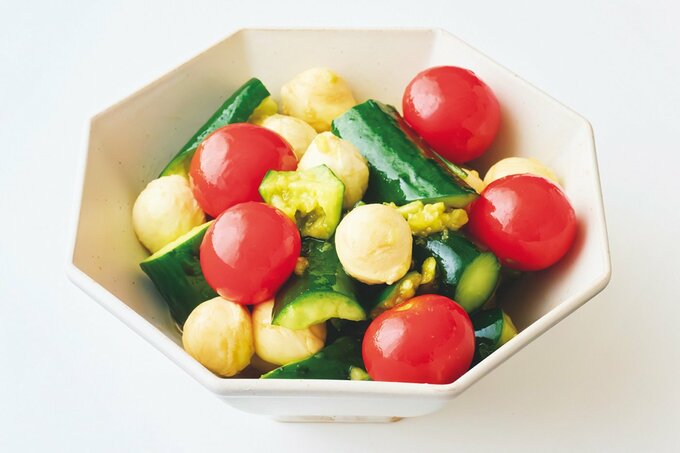 キュウリ・トマト・チーズの副菜