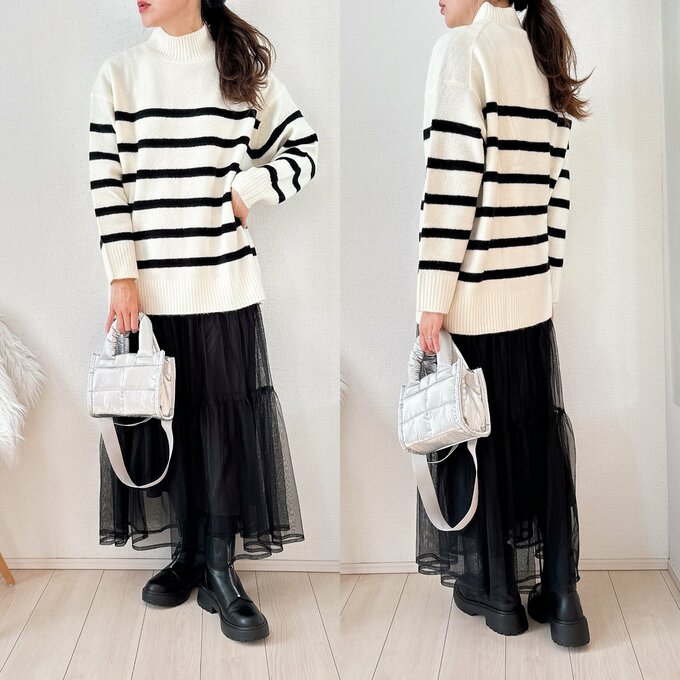 チュールスカート合わせ