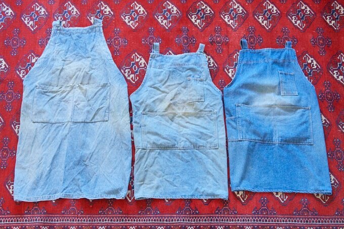 まさるさんのデニムのエプロン
