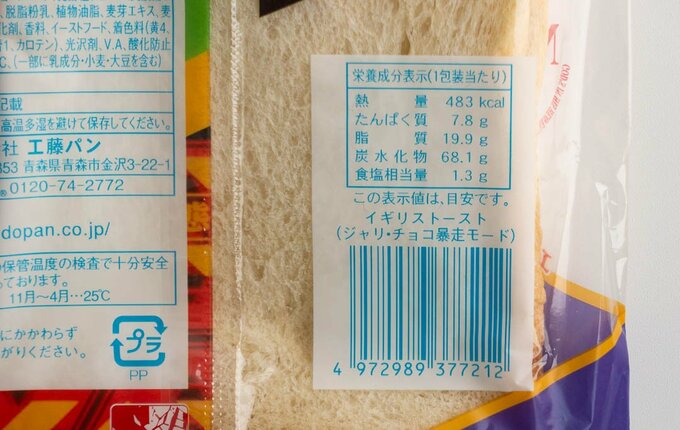 パッケージの裏面