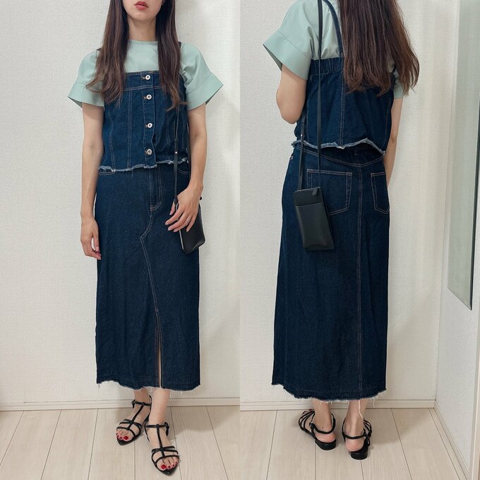 GU　ブラウス　セットアップコーデ