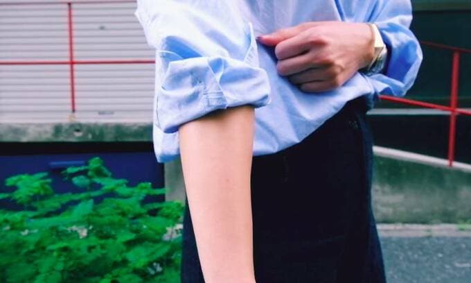 できあがった袖部分