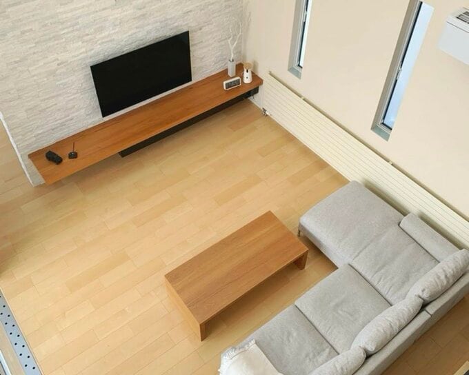 整頓されたリビング