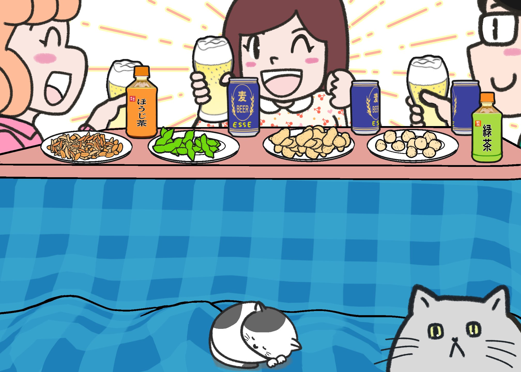 寒い日もおいしいビール…何かが違う？5つ見つけたらエラい間違い探し | ESSEonline（エッセ オンライン）