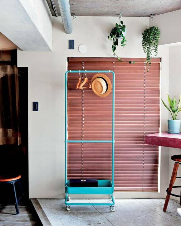 かごつきハンガーラック