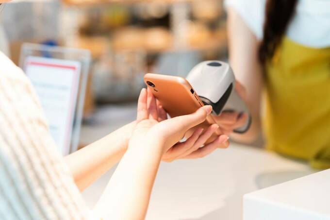 コード決済の様子