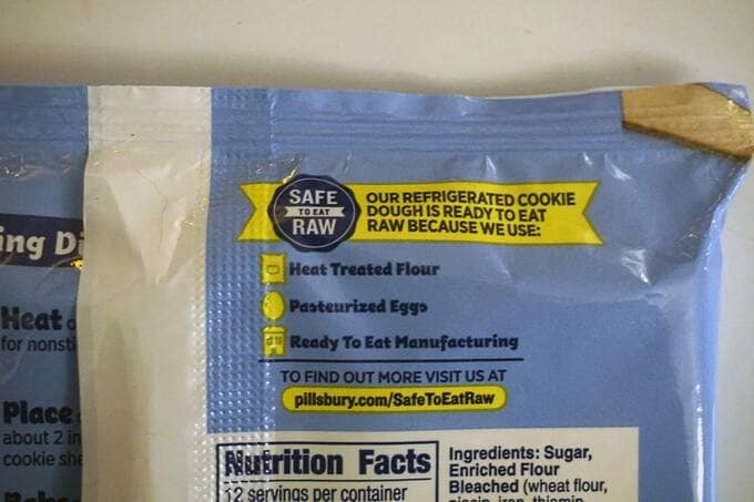 クッキードウパッケージ裏