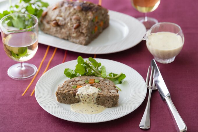 金時豆入りミートローフ