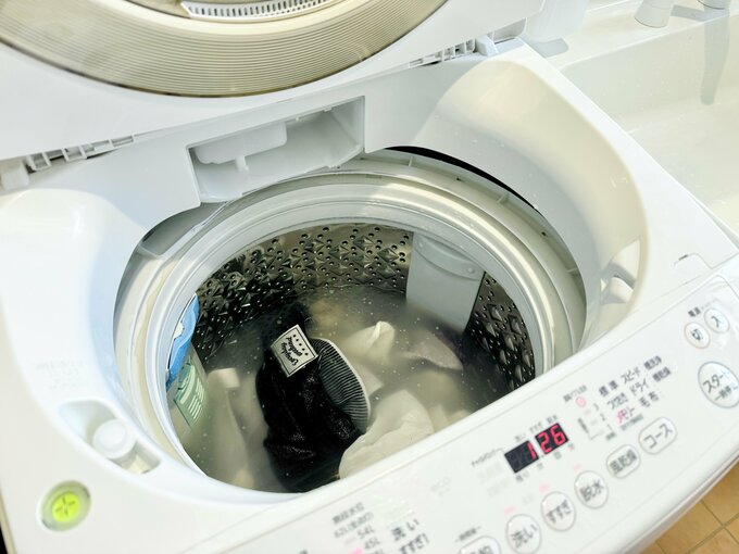 オキシつけからの洗濯