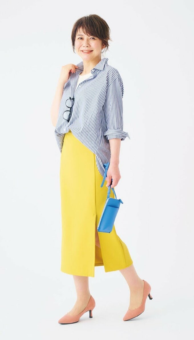 GUのスカートを使ったコーディネート