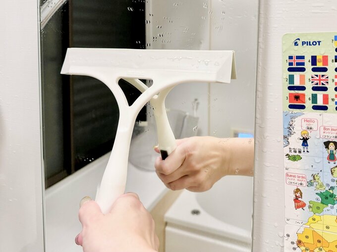 お風呂場の鏡の掃除